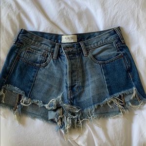 Free People jean shorts
